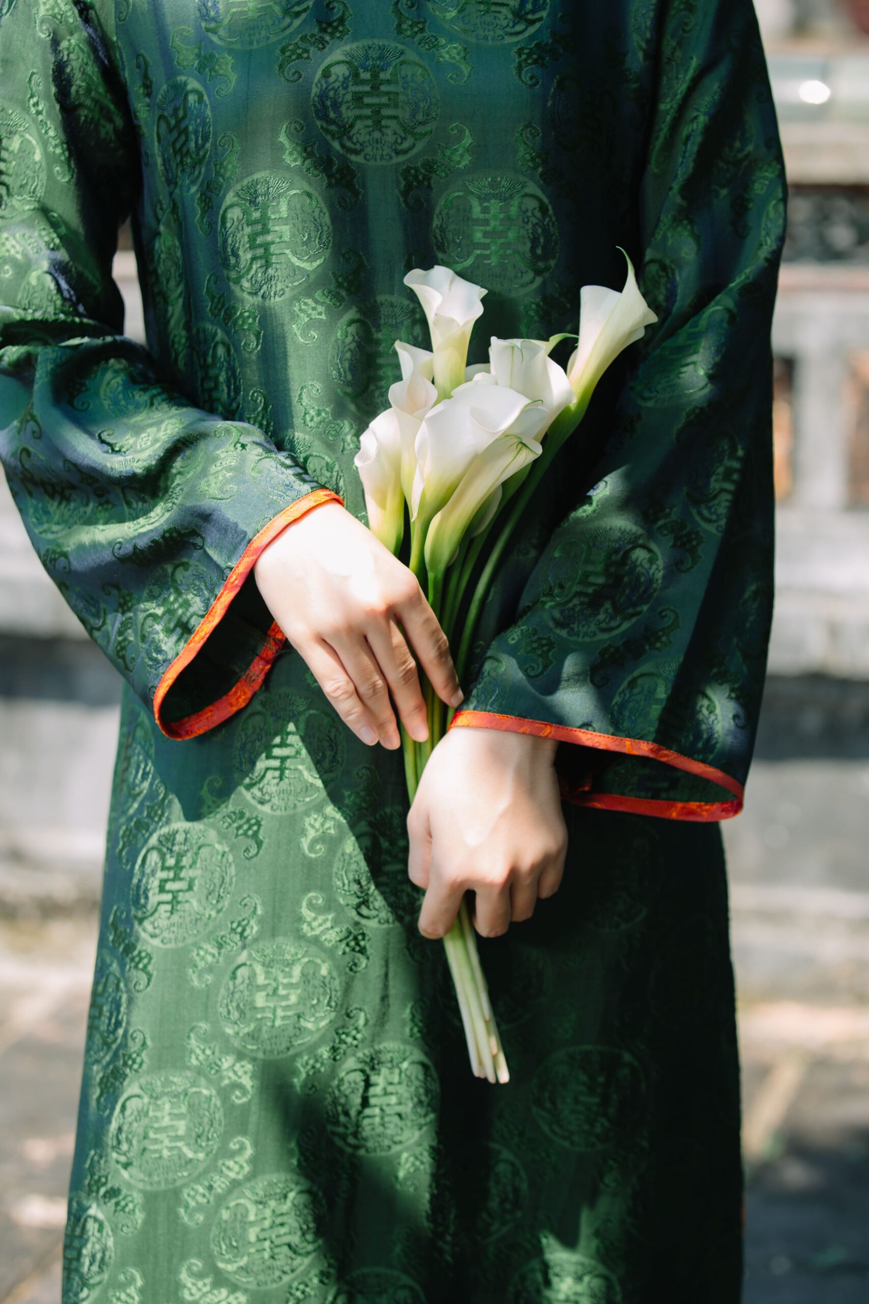 Áo lụa ngọc trai