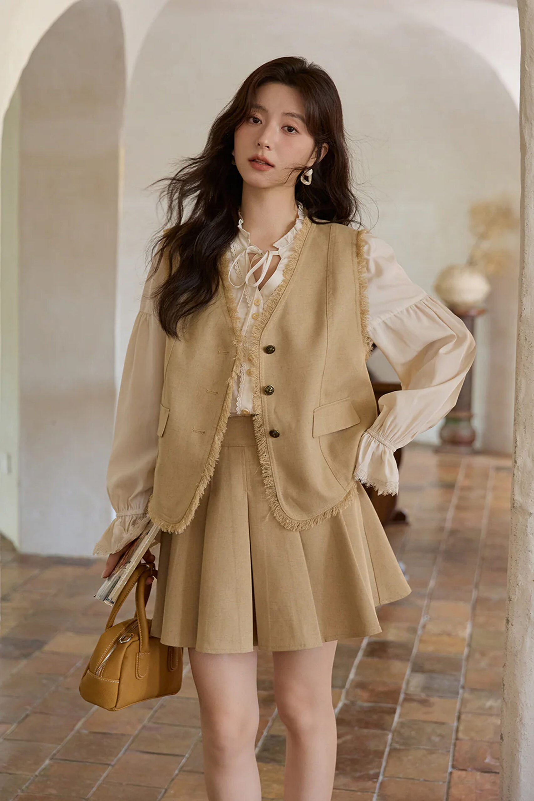 Vest and Skirt Set