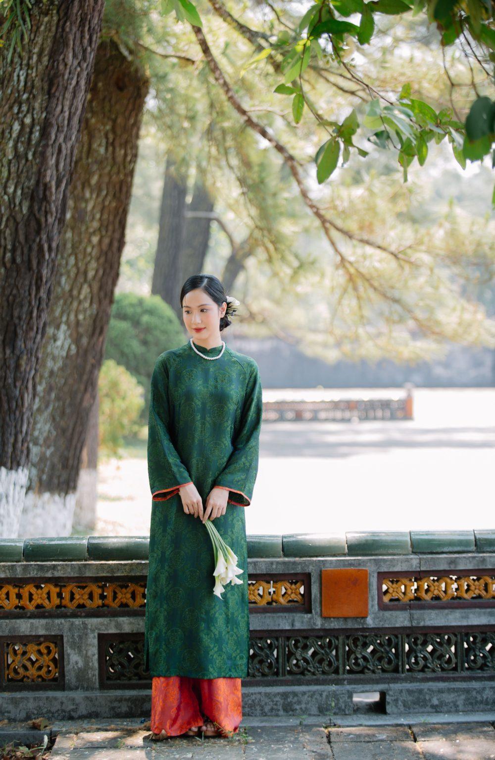 Quần lụa tơ tằm hoạ tiết thọ dơi (3)