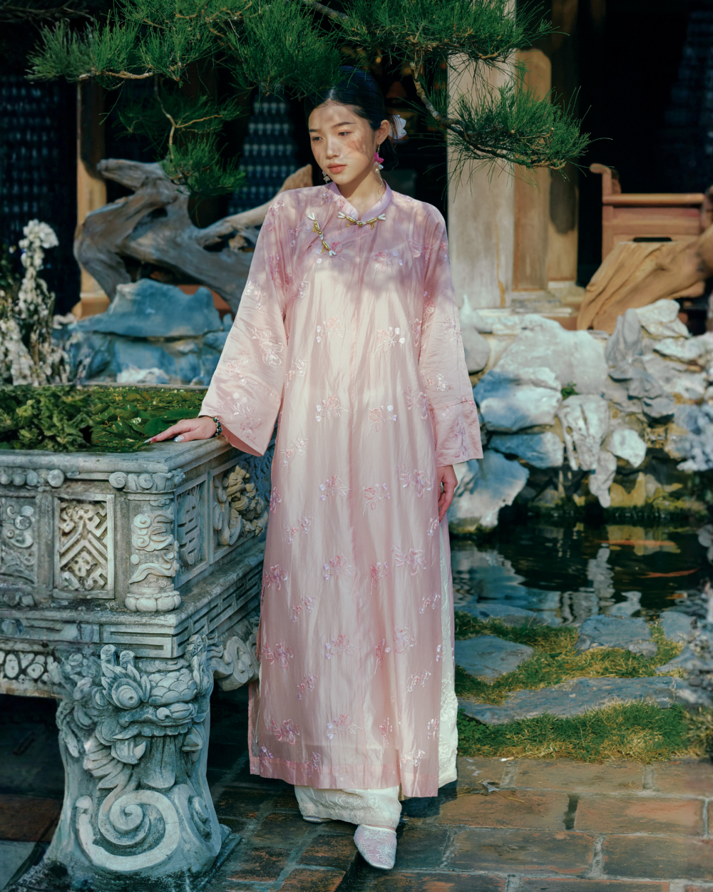Áo dài Tử Đinh Hương
