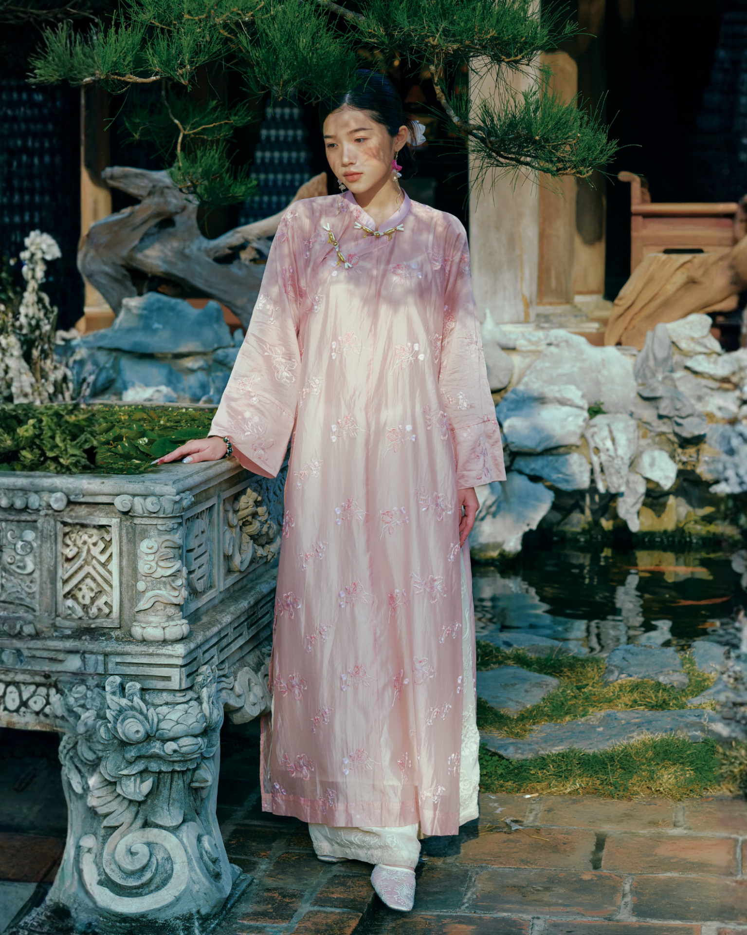 Áo dài Tử Đinh Hương