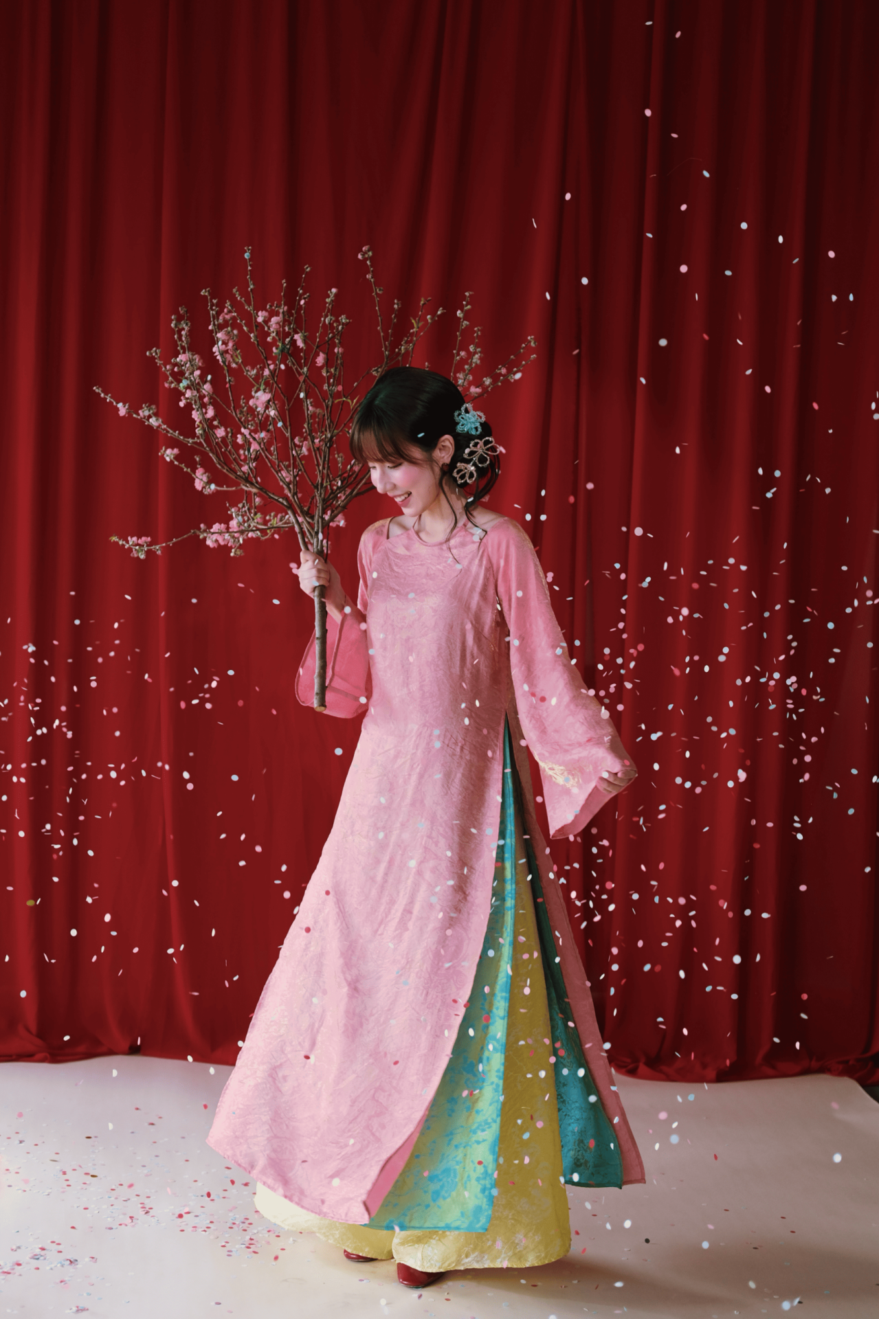 Quần lụa tơ tencel óng ánh