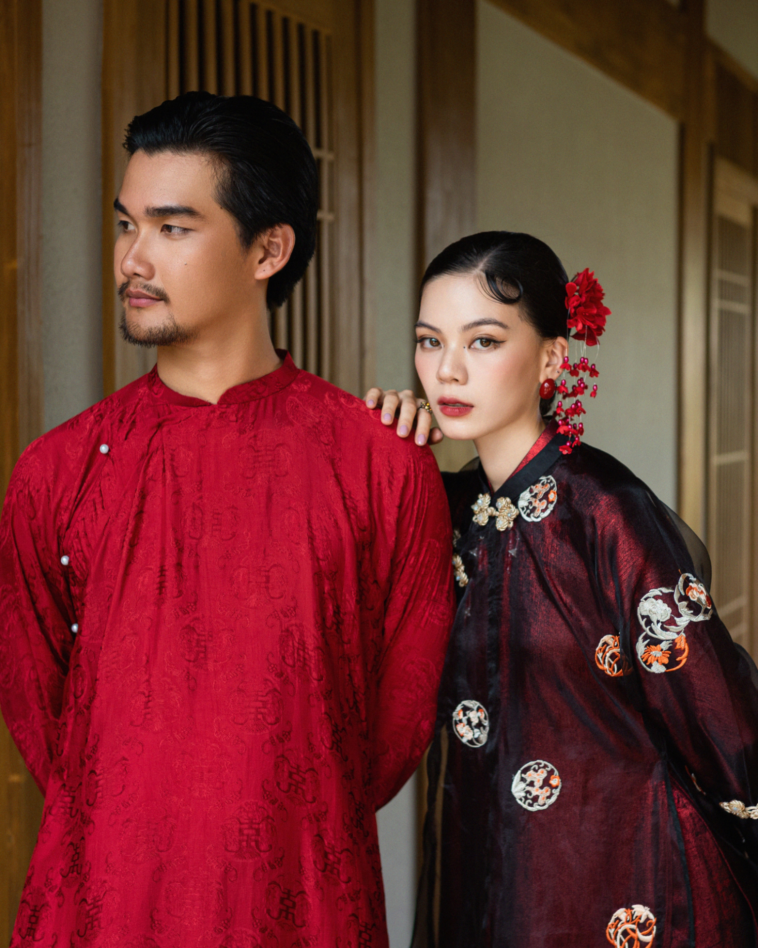 Set Áo Dài Đôi - Vân Giao